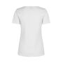 Interlock T-shirt | dames - Wit, S