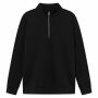 Brickstone unisex half zip sweater, 280 gr/m² - Zwart