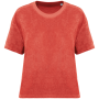 Ecologisch badstof dames T-shirt Paprika XL