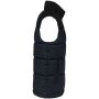 Tweekleurige gewatteerde bodywarmer uniseks navy / black XXL