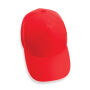 Impact AWARE™ 5 panel 190gr gerecycled katoenen cap, rood