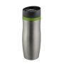 Metmaxx® thermo beker "CremaExtensaProtect" titanium/ring groen