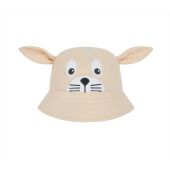 BABY BUCKET HAT, BEIGE BUNNY, 12M, LARKWOOD