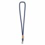 Polyester koord-keycord met bamboe plaatje
