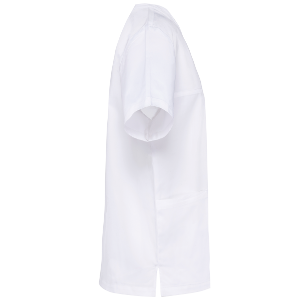 Unisex tuniek met korte mouwen van polykatoen White 3XL Unisex tuniek met korte mouwen van polykatoen White 3XL