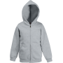Kids Classic sweatvest met capuchon (62-045-0) Heather Grey 12-13 jaar