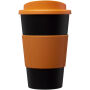 Americano® 350 ml geïsoleerde beker met grip - Zwart/Oranje Americano® 350 ml geïsoleerde beker met grip - Zwart/Oranje