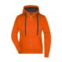 Ladies' Hooded Jacket dark-orange/carbon XL