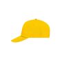 5 Panel Promo Cap Lightly Laminated gold yellow one size