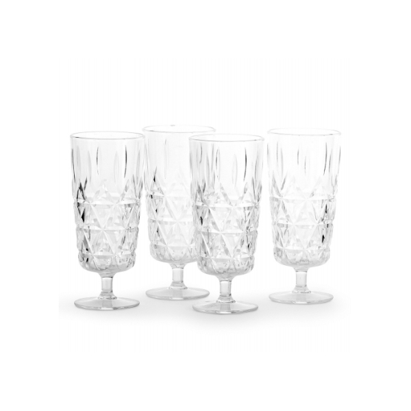 Sagaform Acryl picnic glass high 400ml set of 4
