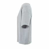 BOXY WOMEN - BOXY OVERSIZE T-SHIRT DAMES - XS - Lichtgrijs Gemêleerd