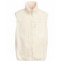 Bonded Sherpa Vest white sand S Bonded Sherpa Vest white sand S