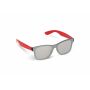 Justin R-PC zonnebril met spiegel uni-lens UV400 - Rood