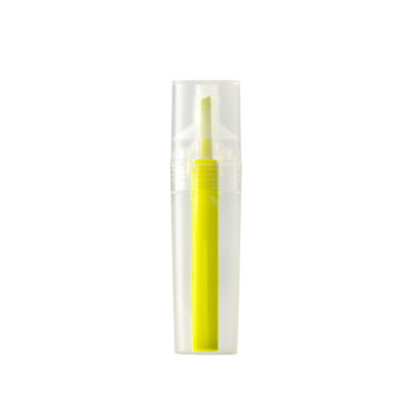 ALBION Textmarker transparant RPET kunststof in fluor geel ALBION Textmarker transparant RPET kunststof in fluor geel