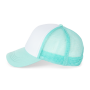 Trucker - Pet 5 panelen White / Pastel Cyan One Size