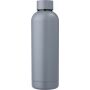 Gerecyclede dubbelwandige RVS fles (500 ml) Isaiah grijs