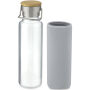 Thor 660 ml glazen fles met hoes van neopreen - Grijs