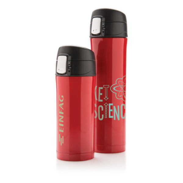 RCS gerecycled roestvrijstalen easy lock lekvrije vacuüm mok, rood RCS gerecycled roestvrijstalen easy lock lekvrije vacuüm mok, rood