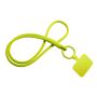 Tubyard lanyard telefoonhouder met elastische buis - Geel