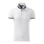 Polo Shirt men's Collar Up white 3XL