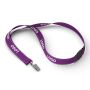Polyester lanyard met reflecterende draden Polyester lanyard met reflecterende draden