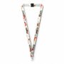 Polyester keycord met gesublimeerde satijnen overlay