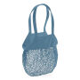 Boodschappennetje van biokatoen Airforce Blue One Size