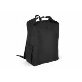 R-PET 600D Rolltop gesp rugzak 20L - Zwart