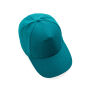 Impact AWARE™ 5 panel 280gr recycled katoenen cap, verdigris