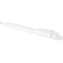 Thalaasa balpen van ocean bound plastic (zwarte inkt) - Transparant wit/Wit