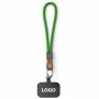 Sleutelhanger & telefoonhouder met koord met leren uiteinde Sleutelhanger & telefoonhouder met koord met leren uiteinde