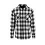 Checked Flannel Shirt black/white XL