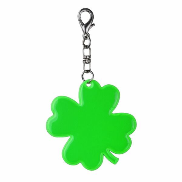 Lucky Clover reflecterend klavertje vier sleutelhanger - Groen Lucky Clover reflecterend klavertje vier sleutelhanger - Groen