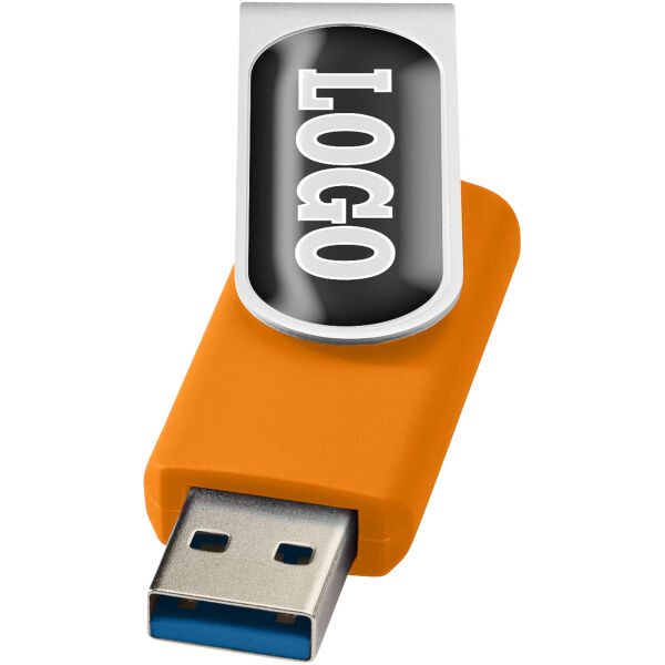 Rotate USB 3.0 met doming - Oranje - 64GB