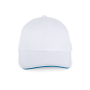 Sportpet Met 6  Panelen White / Aqua Blue One Size