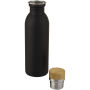 Kalix 650 ml roestvrijstalen drinkfles - Zwart