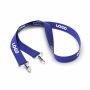 Polyester Pantone-gematchte zeefdruk keycord met 2 clips