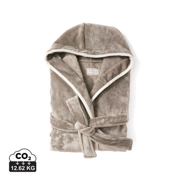VINGA Louis luxe pluche RPET badjas maat L/XL VINGA Louis luxe pluche RPET badjas maat L/XL