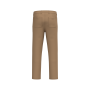 Heren utility broek met verwassen look van ecologisch materiaal Washed Dark Camel 46 FR
