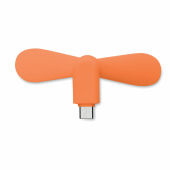 PHAN - Draagbare USB-ventilator - Oranje