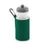 WATER BOTTLE AND HOLDER, BOTTLE GREEN, One size, QUADRA