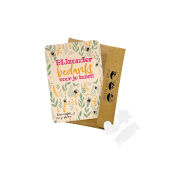 A6 kaart in kraft envelop