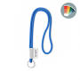 Polyester 2-kleurige koord-lanyard met full color label