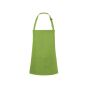 SHORT BIB APRON BASIC WITH BUCKLE AND POCKET, LIME, One size, KARLOWSKY