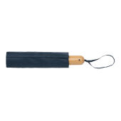 21" Impact AWARE™ RPET 190T bamboe auto open/dicht paraplu, donkerblauw