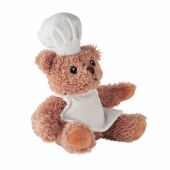 TEDDCHEF - Pluche teddybeer chef-kok - Wit