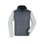 Men's Knitted Hybrid Jacket light-melange/anthracite-melange M