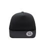 5 Panel Flat Peak Cap black one size
