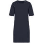 Ecologische verwassen T-shirtjurk Washed Coal Grey XS