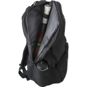 RPET polyester multi-functional backpack Sebastian black